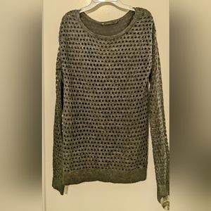 Soft Long Sleeve Circle Design Sweater with Lining